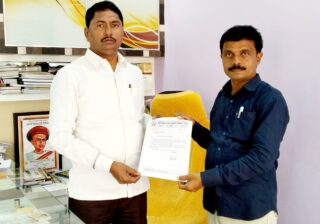 महाराष्ट्र राज्य मराठी पत्रकार संघाच्या प्रदेश कार्यकारिणी सदस्यपदी बाबा देशमाने