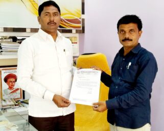 महाराष्ट्र राज्य मराठी पत्रकार संघाच्या प्रदेश कार्यकारिणी सदस्यपदी बाबा देशमाने