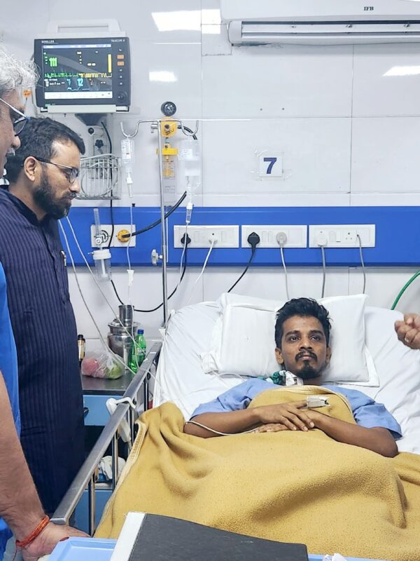 डाॅ.श्रीकांत शिंदे फाऊंडेशनच्या बळाने जिगरबाज जगन जंगले घेणार पुन्हा उभारी