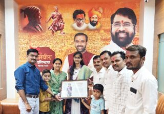 दहावी परीक्षेतील गुणवंत कु.उत्कर्षा जाधवचा ‘आरोग्यदूत’तर्फे सन्मान
