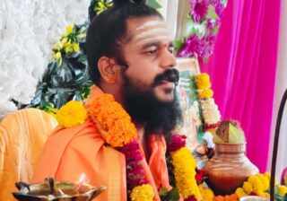 तपोनुष्ठानानंतर श्रीगुरू चंद्रशेखर शिवाचार्य महाराजांचे जंगी स्वागत