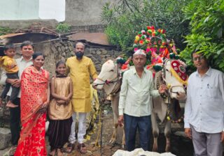 माजलगावात पारंपारिक पध्दतीने बैलपोळ्याची मिरवणूक उत्साहात