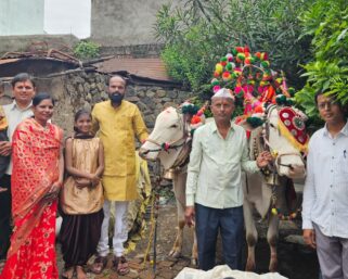 माजलगावात पारंपारिक पध्दतीने बैलपोळ्याची मिरवणूक उत्साहात