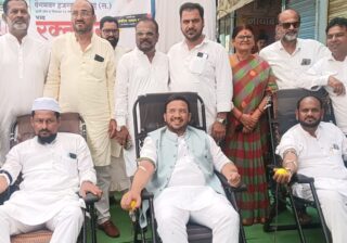 ईद-ए-मिलादुन्नबी निमित्त रक्तदान शिबिराला उत्स्फूर्त प्रतिसाद