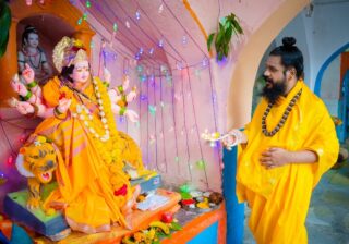 सद्गुरू श्री मिस्कीन स्वामी मठात शारदीय नवरात्रोत्सवाला प्रारंभ