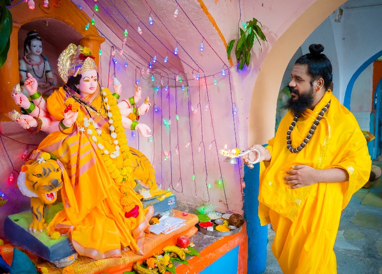 सद्गुरू श्री मिस्कीन स्वामी मठात शारदीय नवरात्रोत्सवाला प्रारंभ