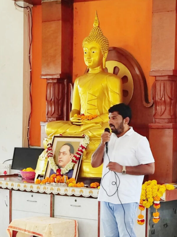 बुध्द धम्माचे आचरण करून धम्मक्रांतीचे चक्र गतीमान करू : सचिन उजगरे