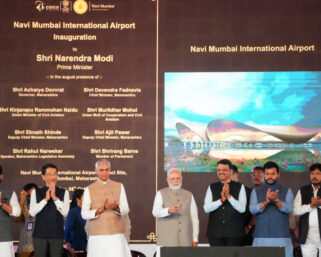 नवी मुंबई विमानतळ, मेट्रो तीनचा अंतिम टप्प्याचे प्रधानमंत्री नरेंद्र मोदी यांच्या हस्ते उद्घाटन