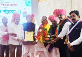 श्री मंगलनाथ मल्टीस्टेटचे अध्यक्ष आर.जी.कानडे जीवन गौरव पुरस्काराने सन्मानित