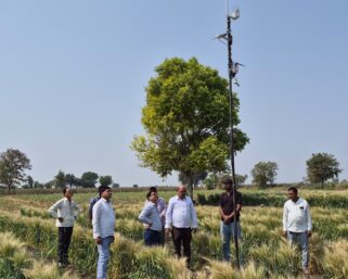 माजलगाव तालुक्यातील पहिले ए.आय. आधारित हवामान केंद्र गंगामसला-तेलगाव खुर्द येथे कार्यान्वित